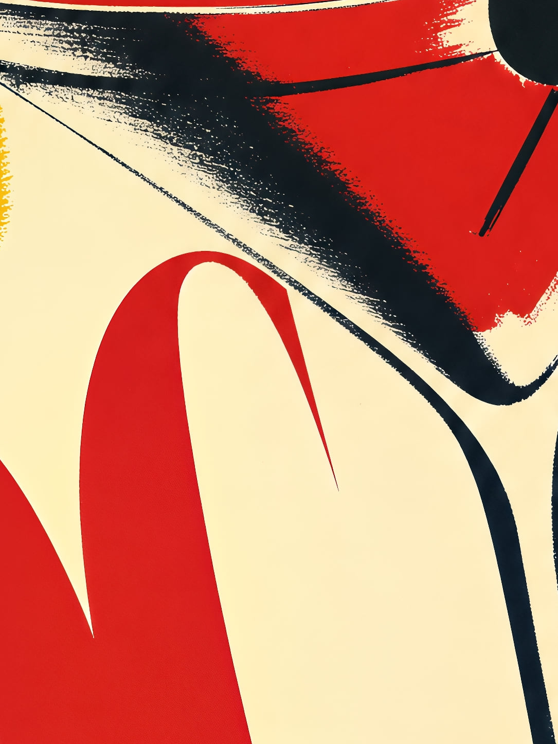 Detail a taille reelle du tirage, affiche cocktail cocktail lettres et olive