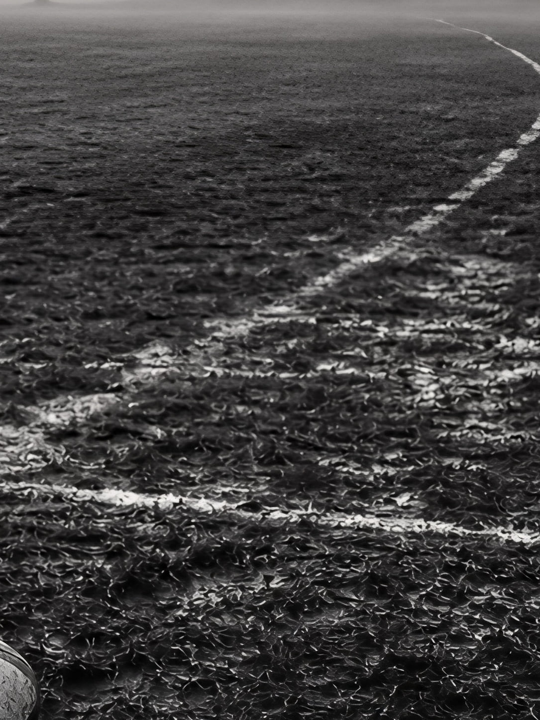Detail a taille reelle du tirage, affiche rugby ballon sur le terrain embrume