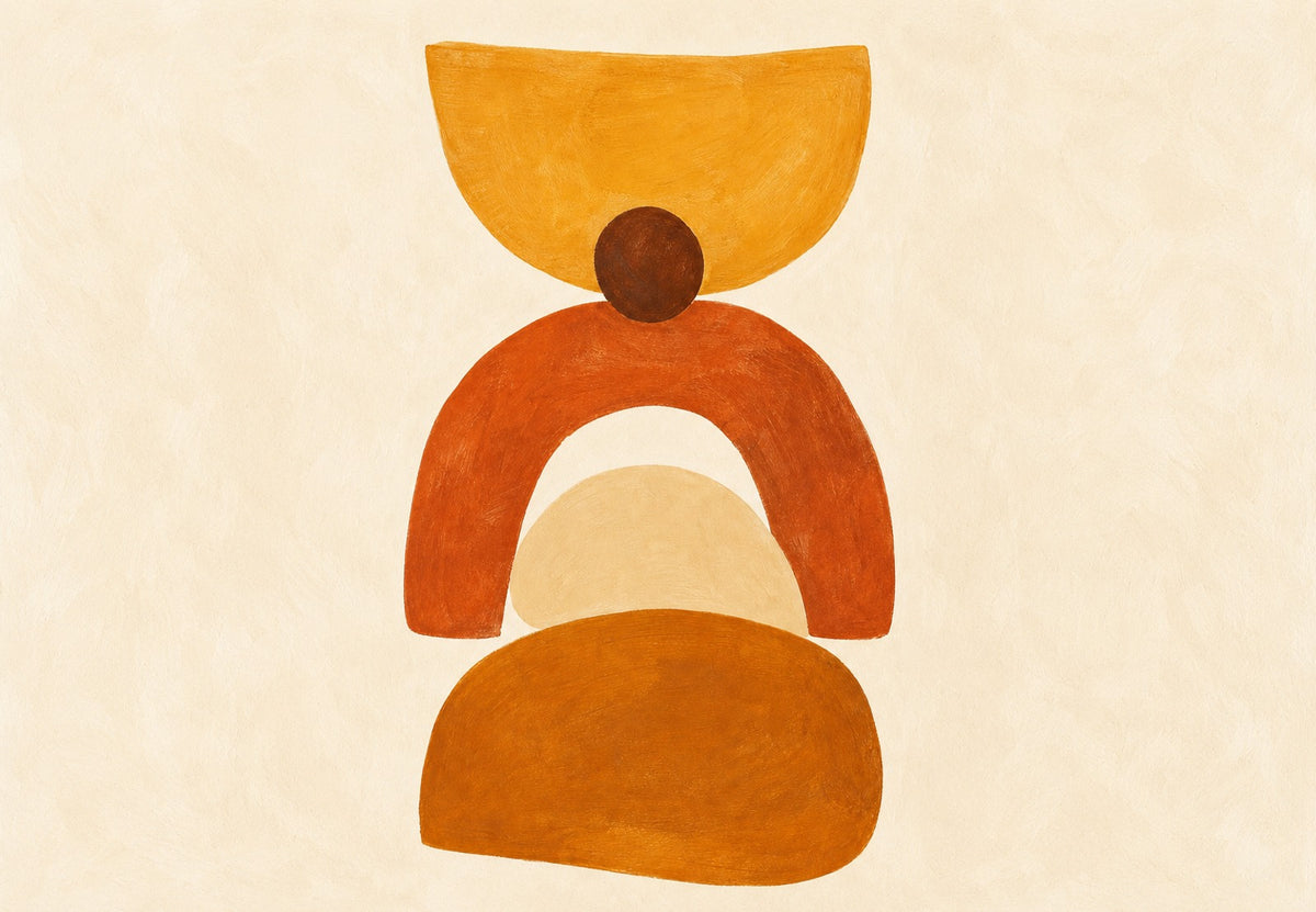 L'équilibre des formes chaudes (Paysage)