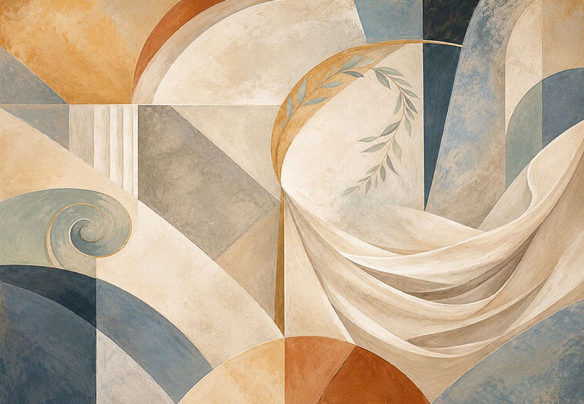 La draperie et la volute (Paysage)