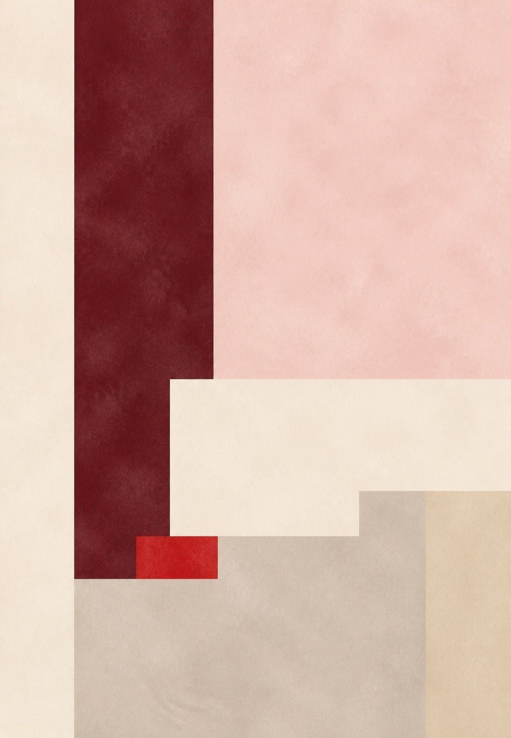 The burgundy and the powder pink