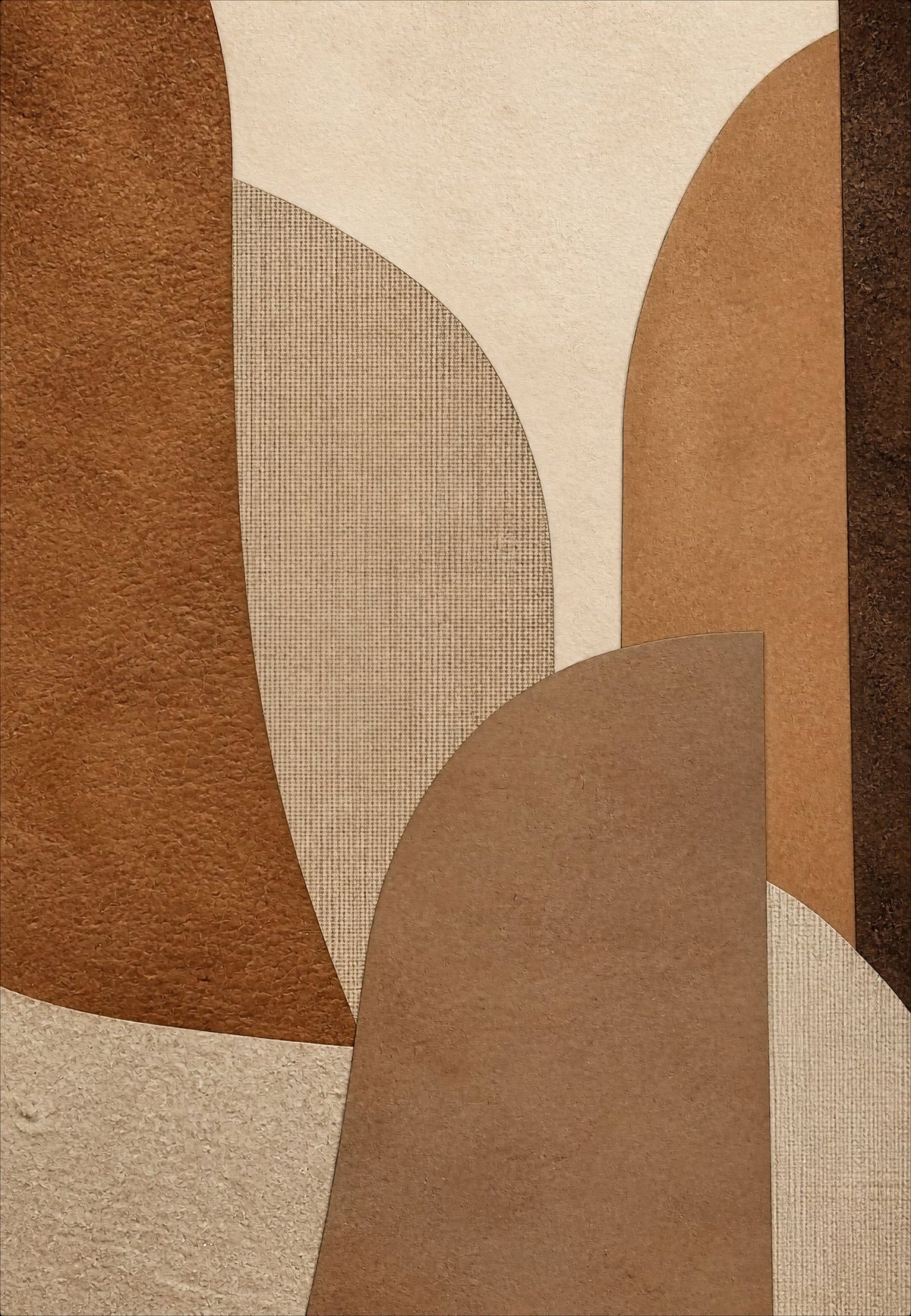 Les courbes de papier brun