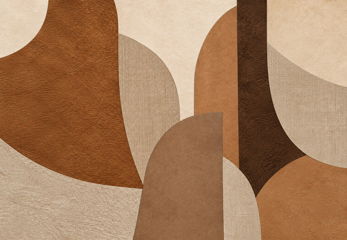 Curves of brown paper (Landscape)