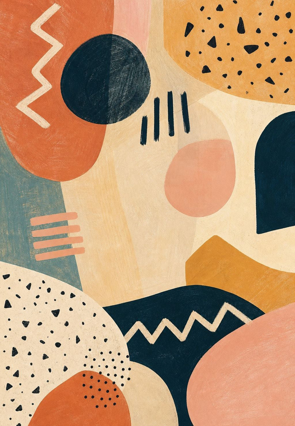 The shapes with the zigzag
