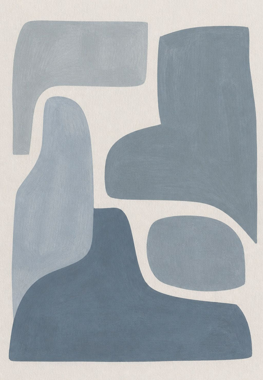 Forme blu che si incastrano