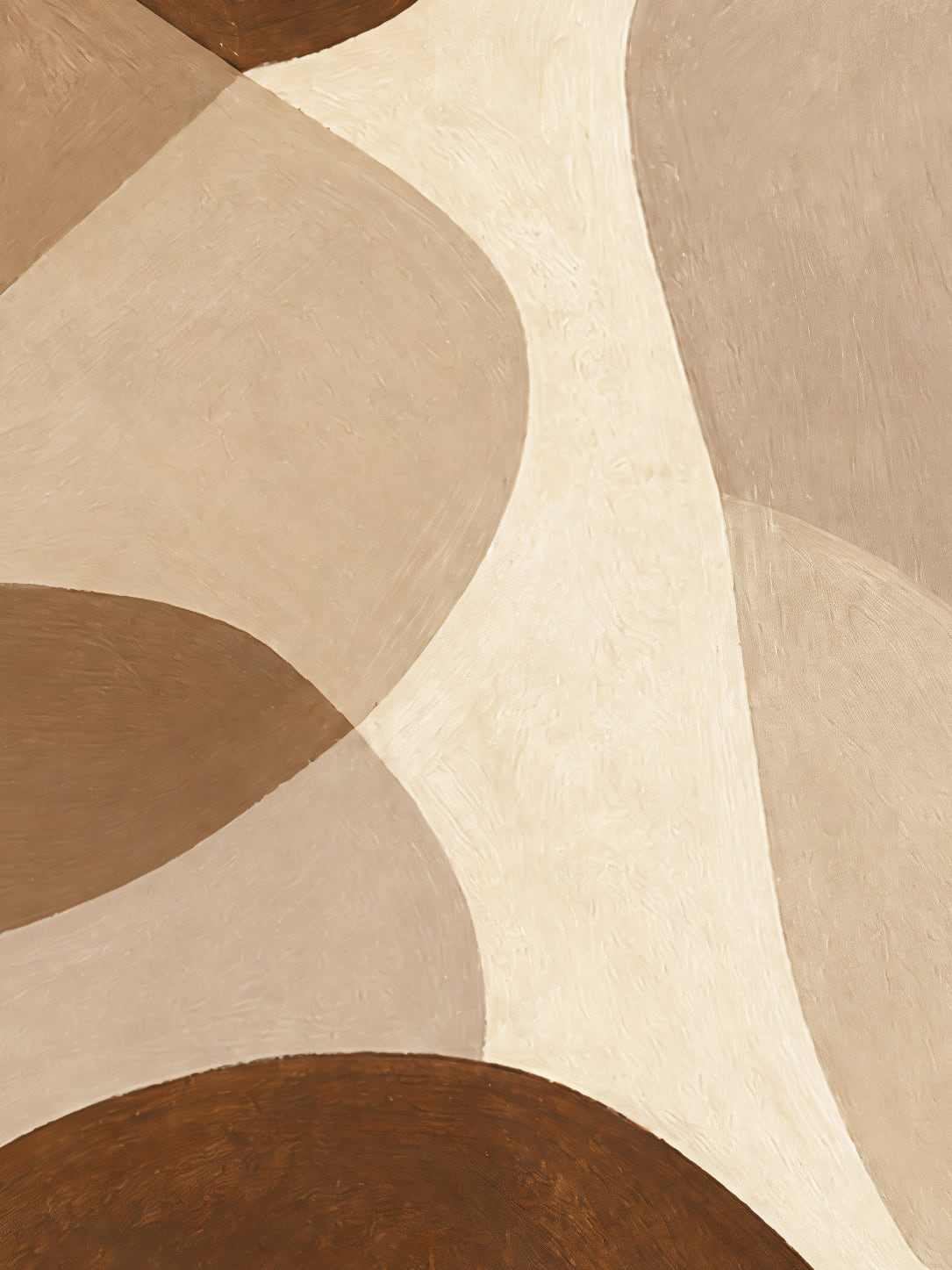 Detail a taille reelle du tirage, affiche abstrait les galets superposes paysage