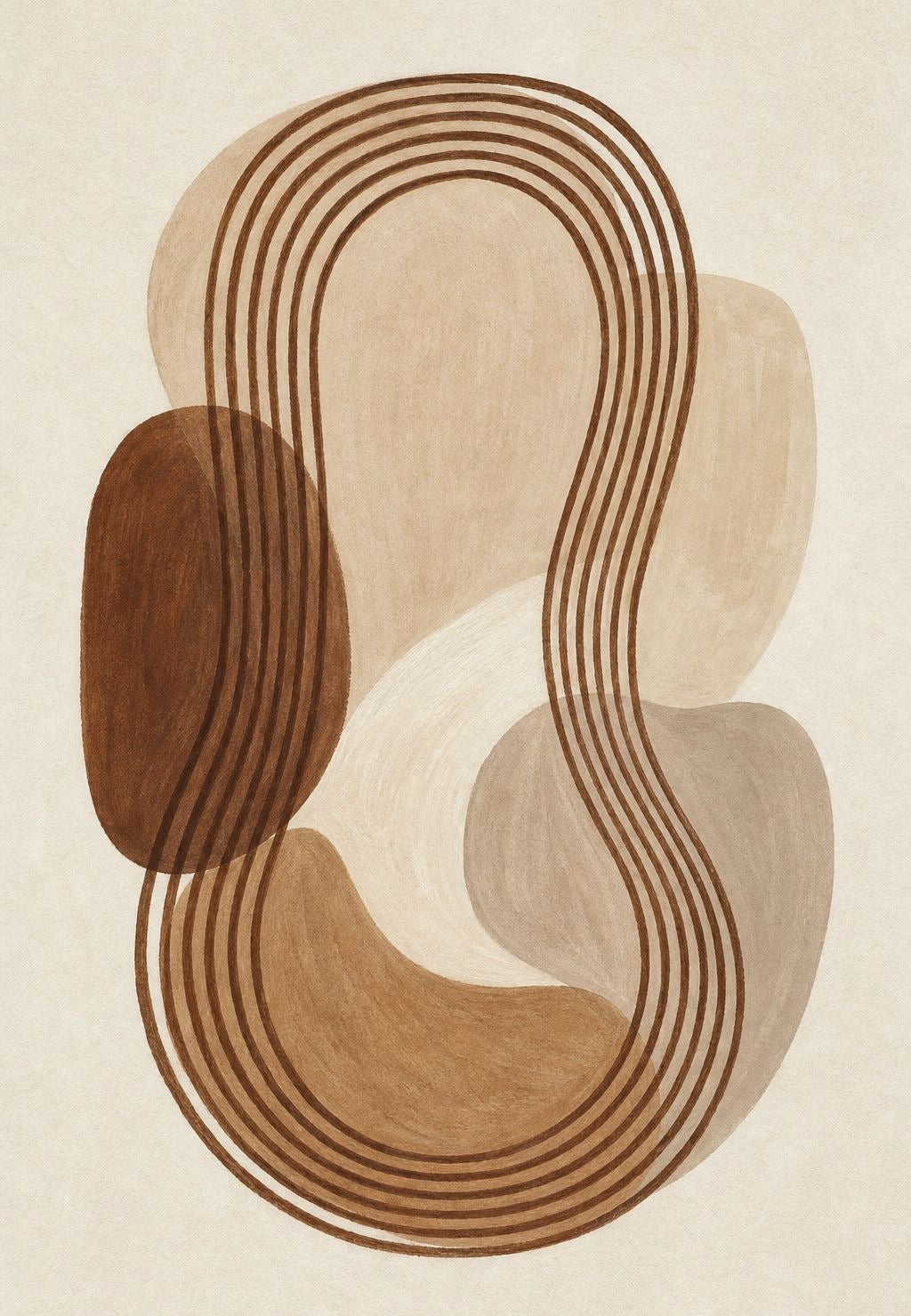 The brown lines in a loop