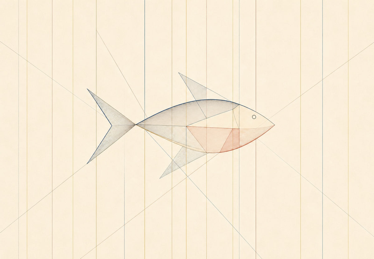 O peixe de fios tensos (Horizontal)