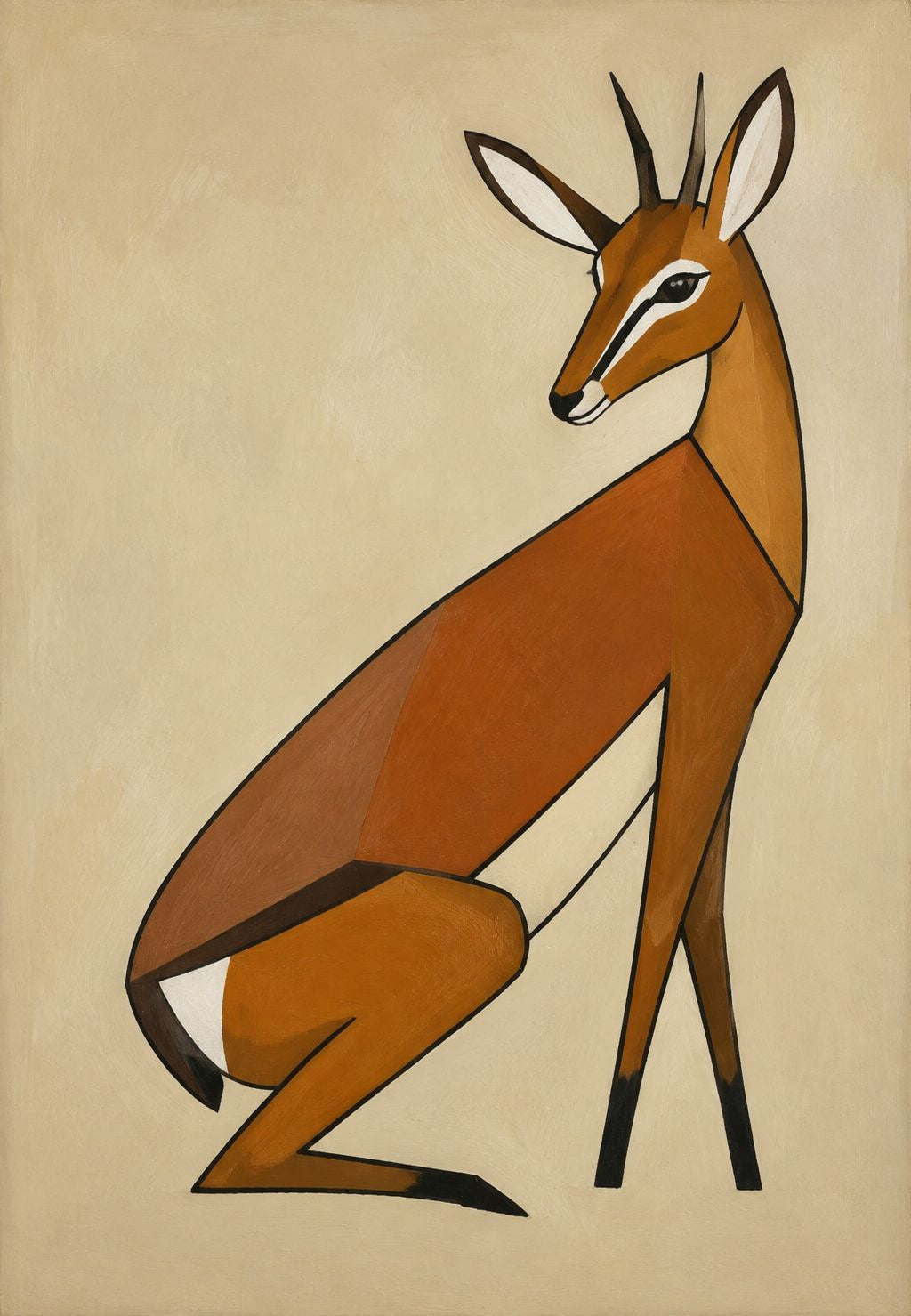 Antilope accovacciata