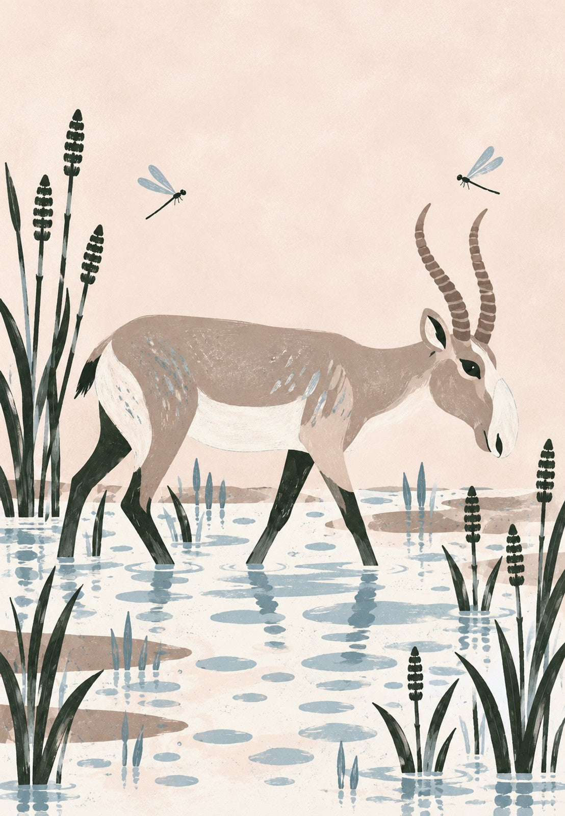 Antelope Among the Reeds