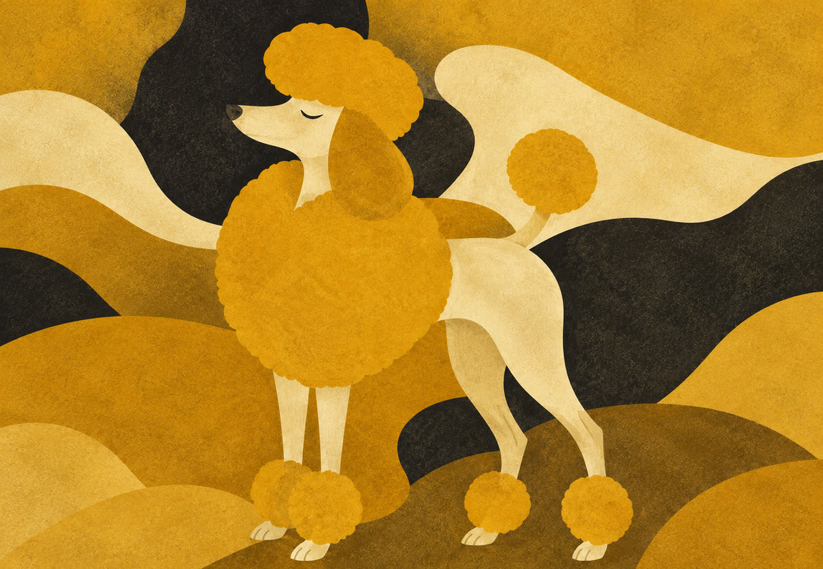 Goldener Pudel (Querformat)