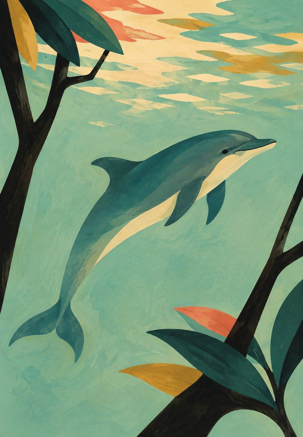 Dolphin at Sunset