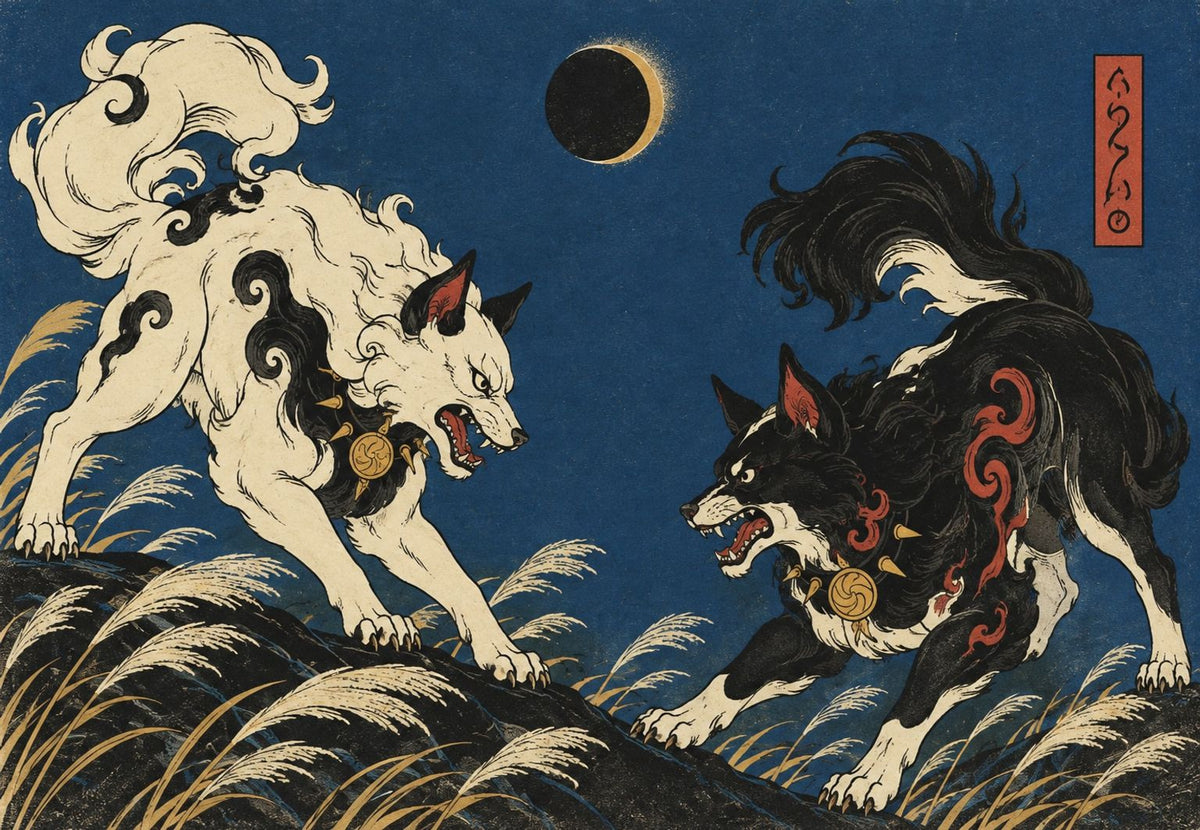 Wolves' Duel Under the Black Eclipse