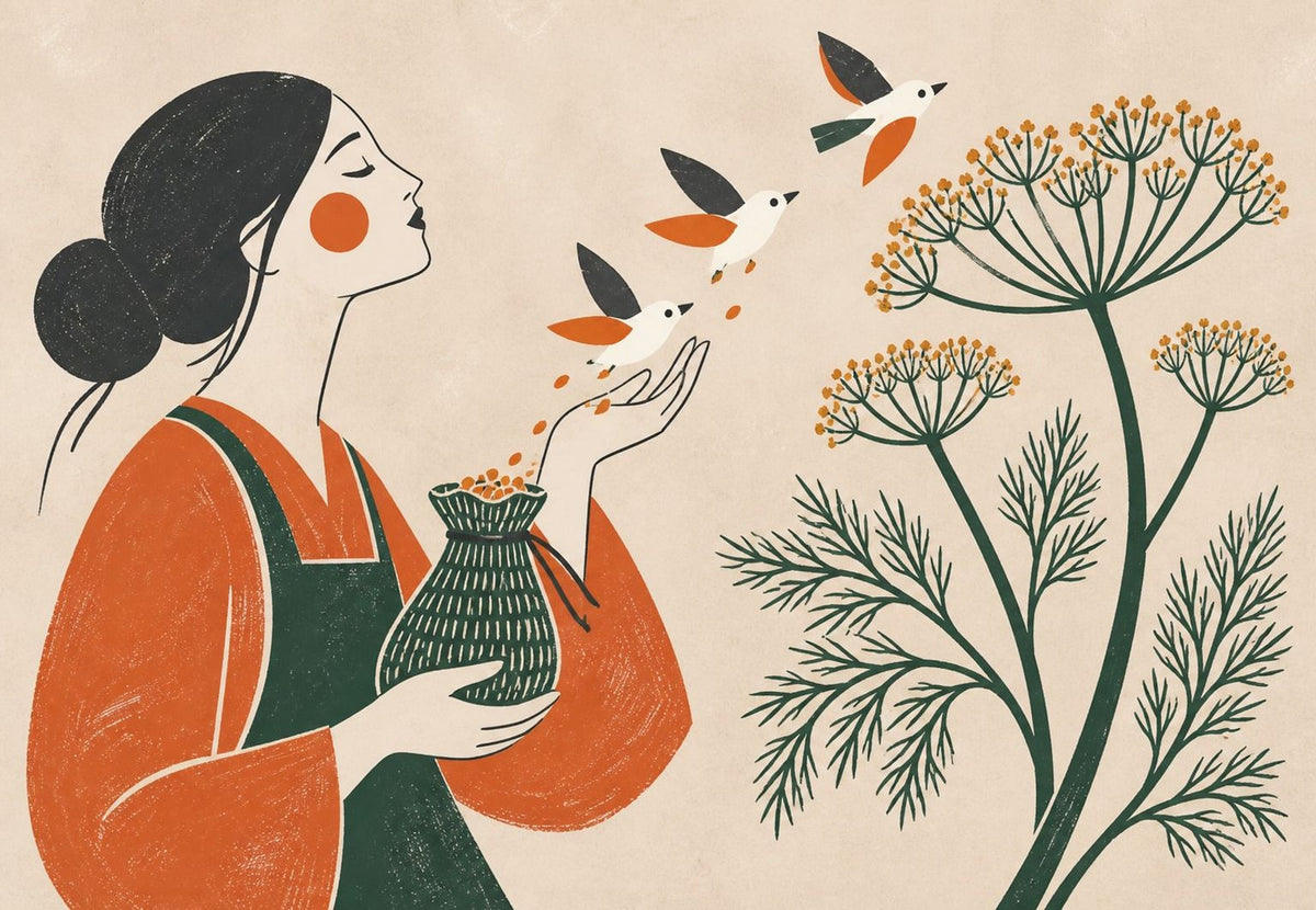 Mujer alimentando a los pájaros