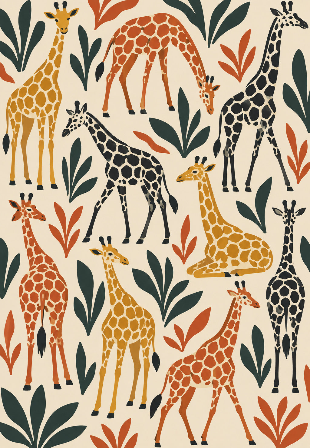 Giraffes in the Savanna