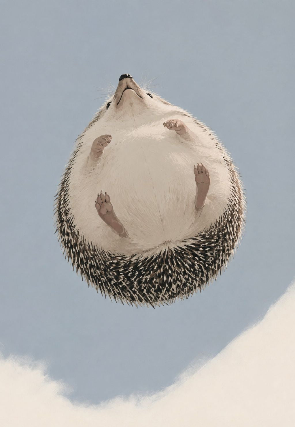 Igel in den Wolken