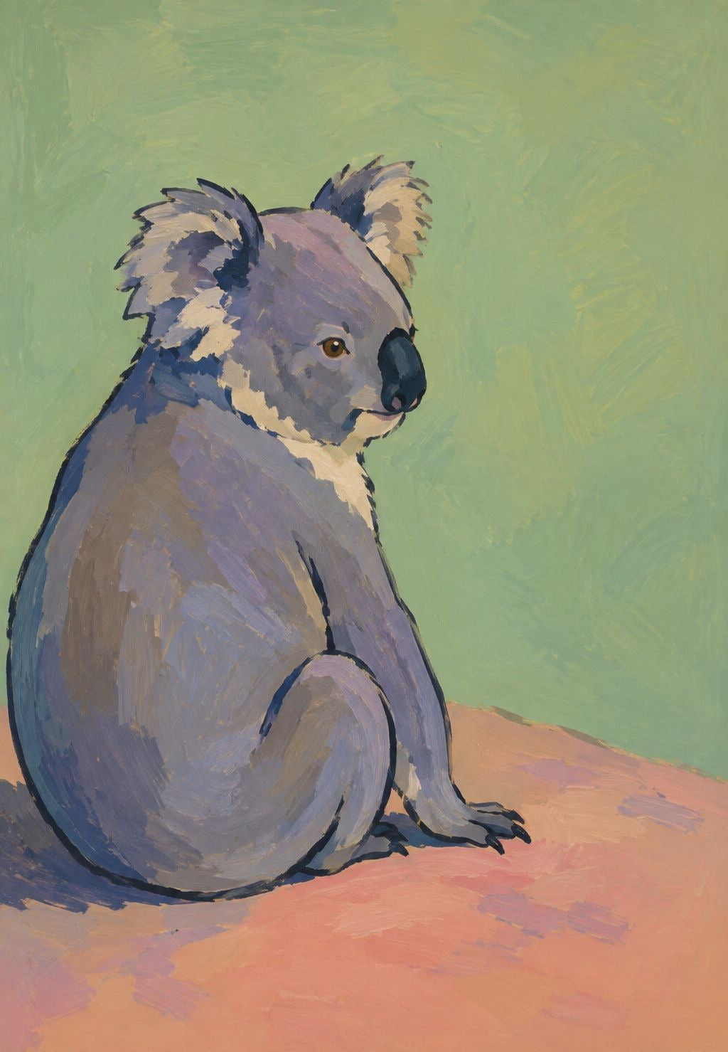 Koala znatiželjnog pogleda