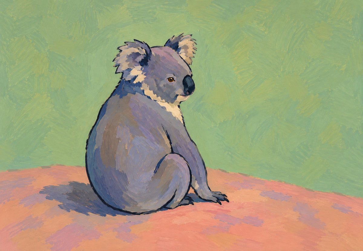 Koala znatiželjnog pogleda (Vodoravno)