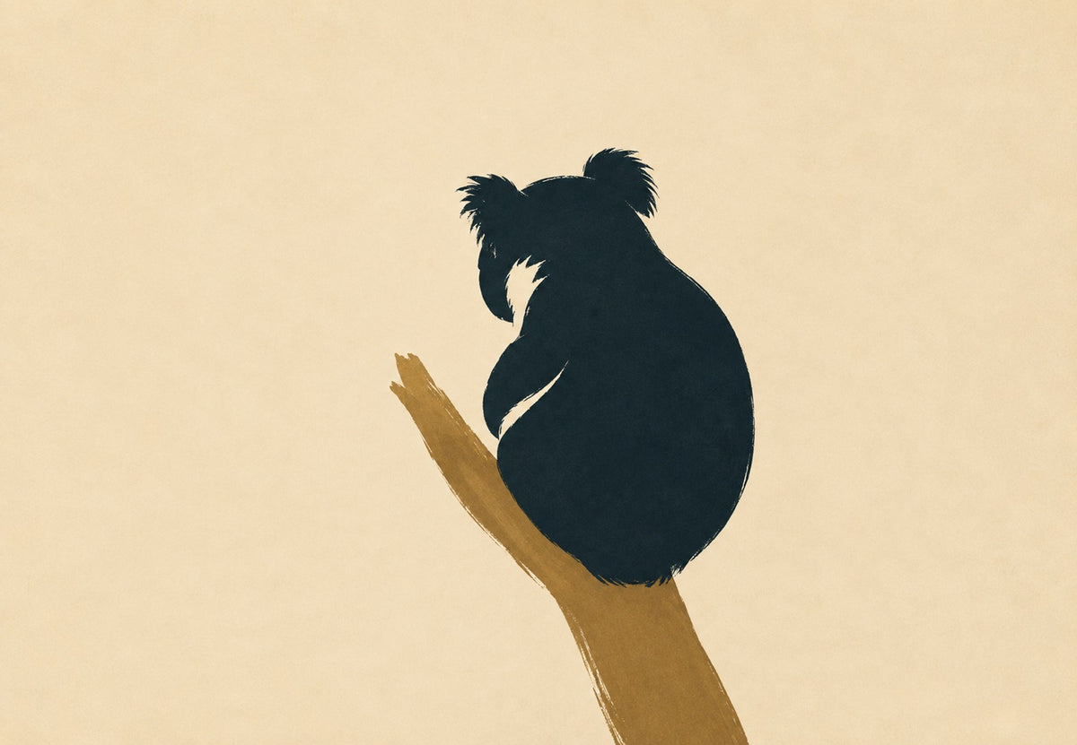 Koala auf seinem Ast (Querformat)