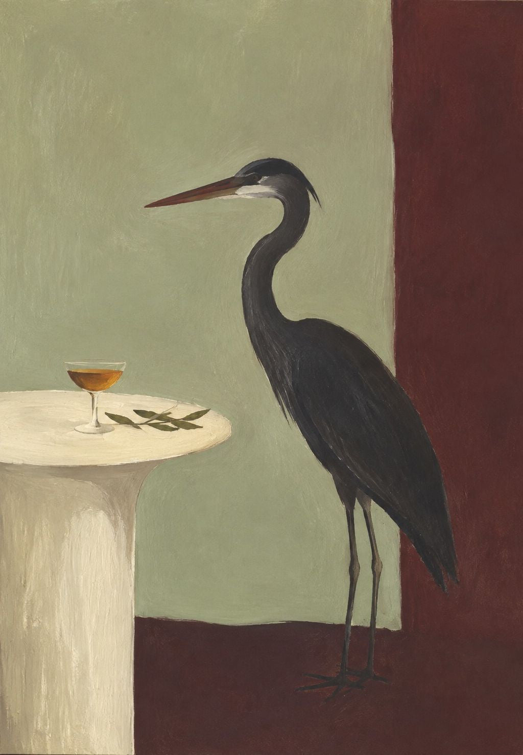 Der Aperitif des Reihers