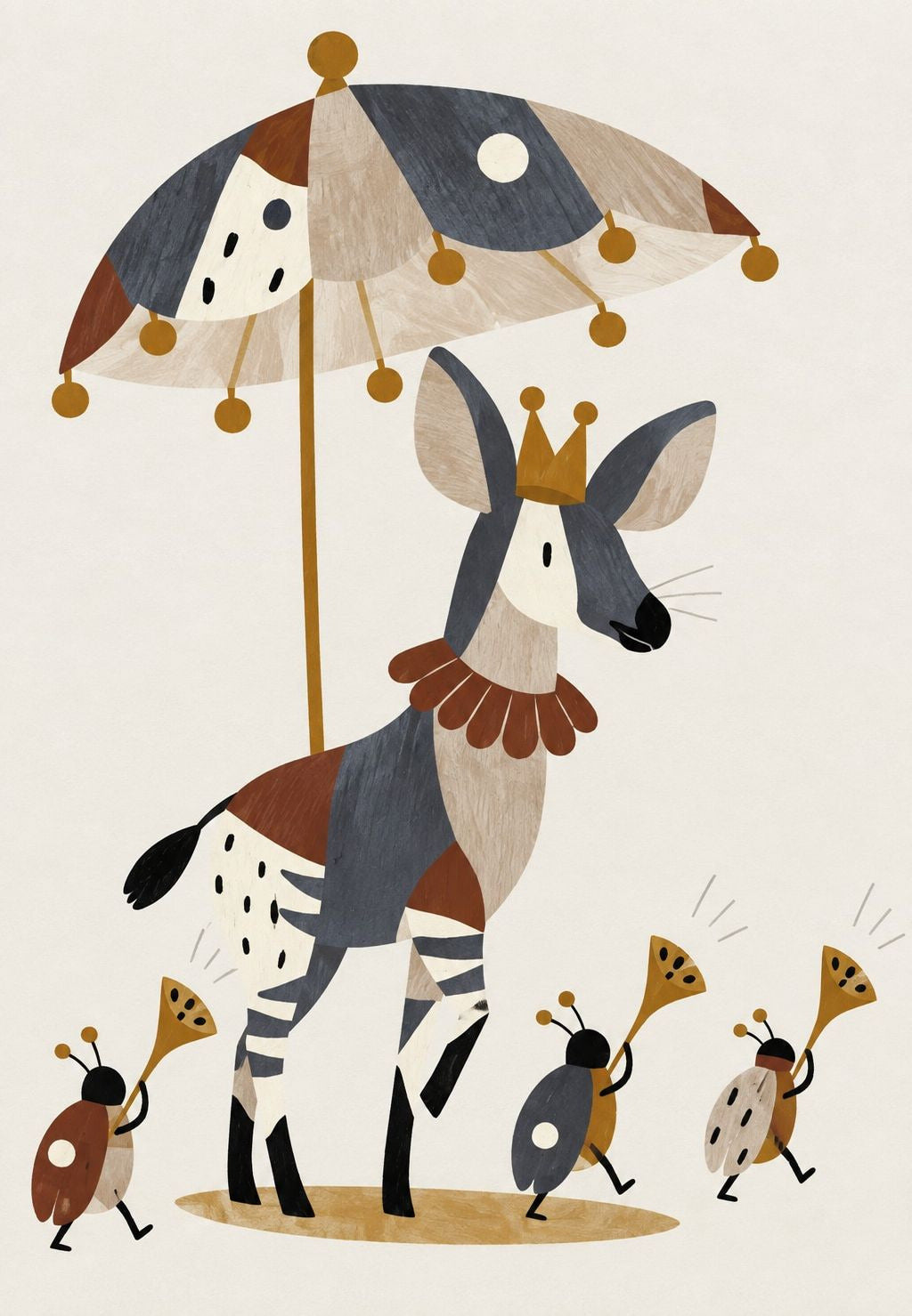 The Crowned Okapi and Its Ladybug Fanfare