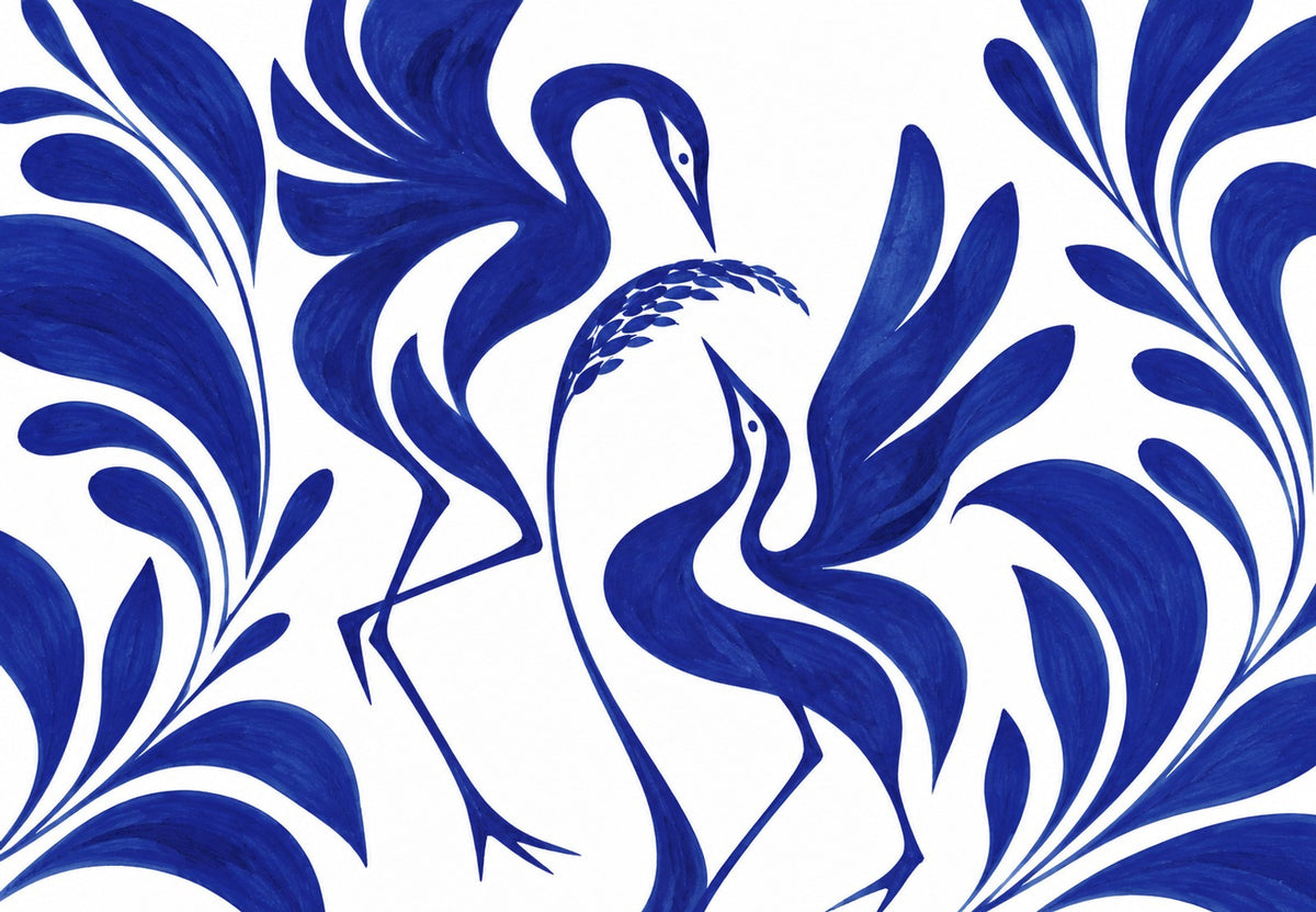 The Dance of the Blue Cranes (Landscape)