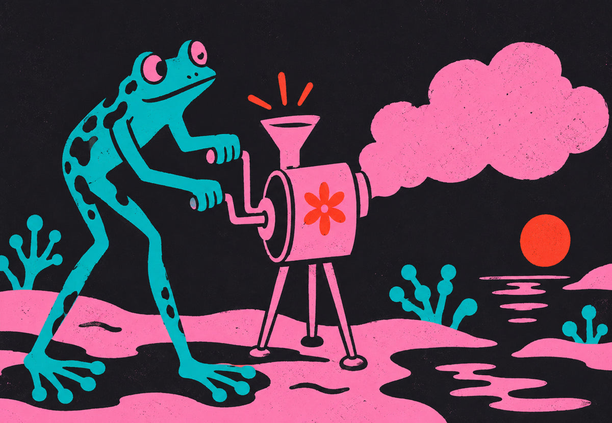 The Frog and the Cloud Grinder (Landscape)