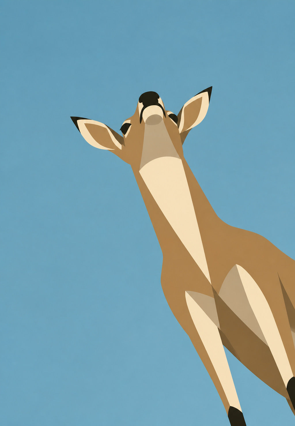 Der Hirsch, der zum Himmel blickt