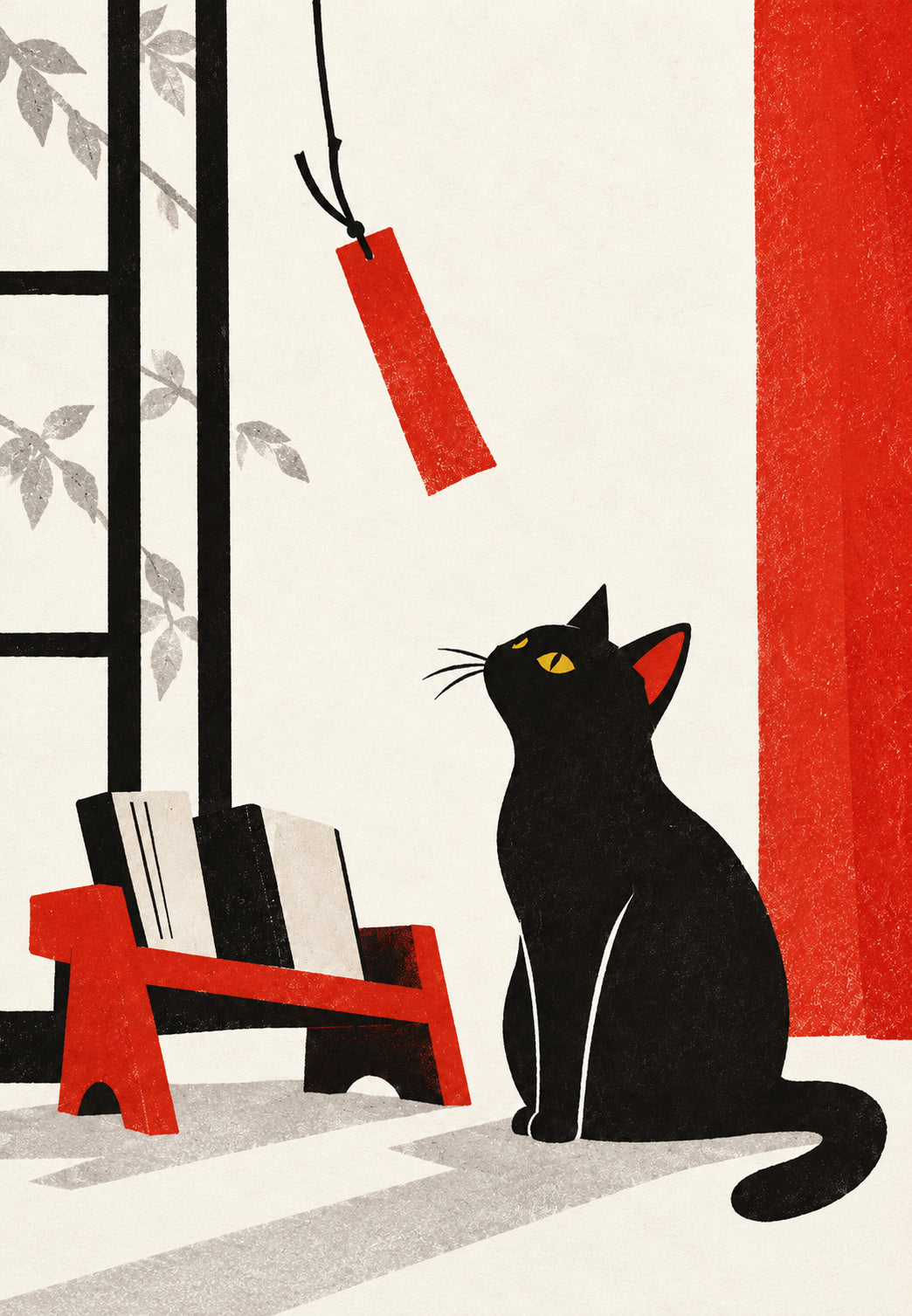 Le Chat au Ruban Rouge