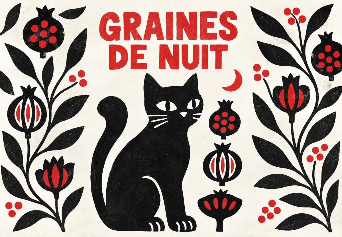 O gato preto e as sementes da noite (Horizontal)
