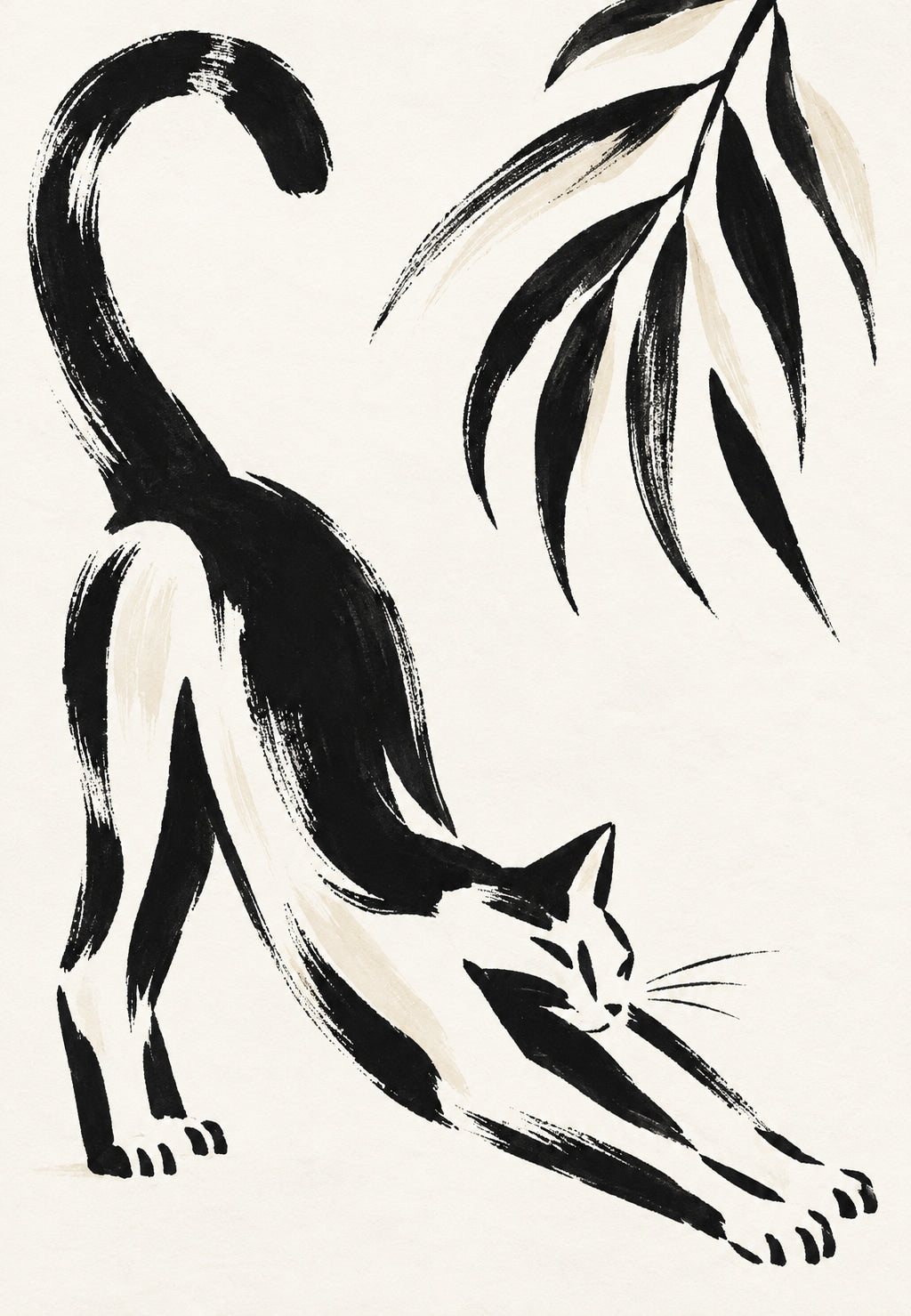 O gato que se espreguiça
