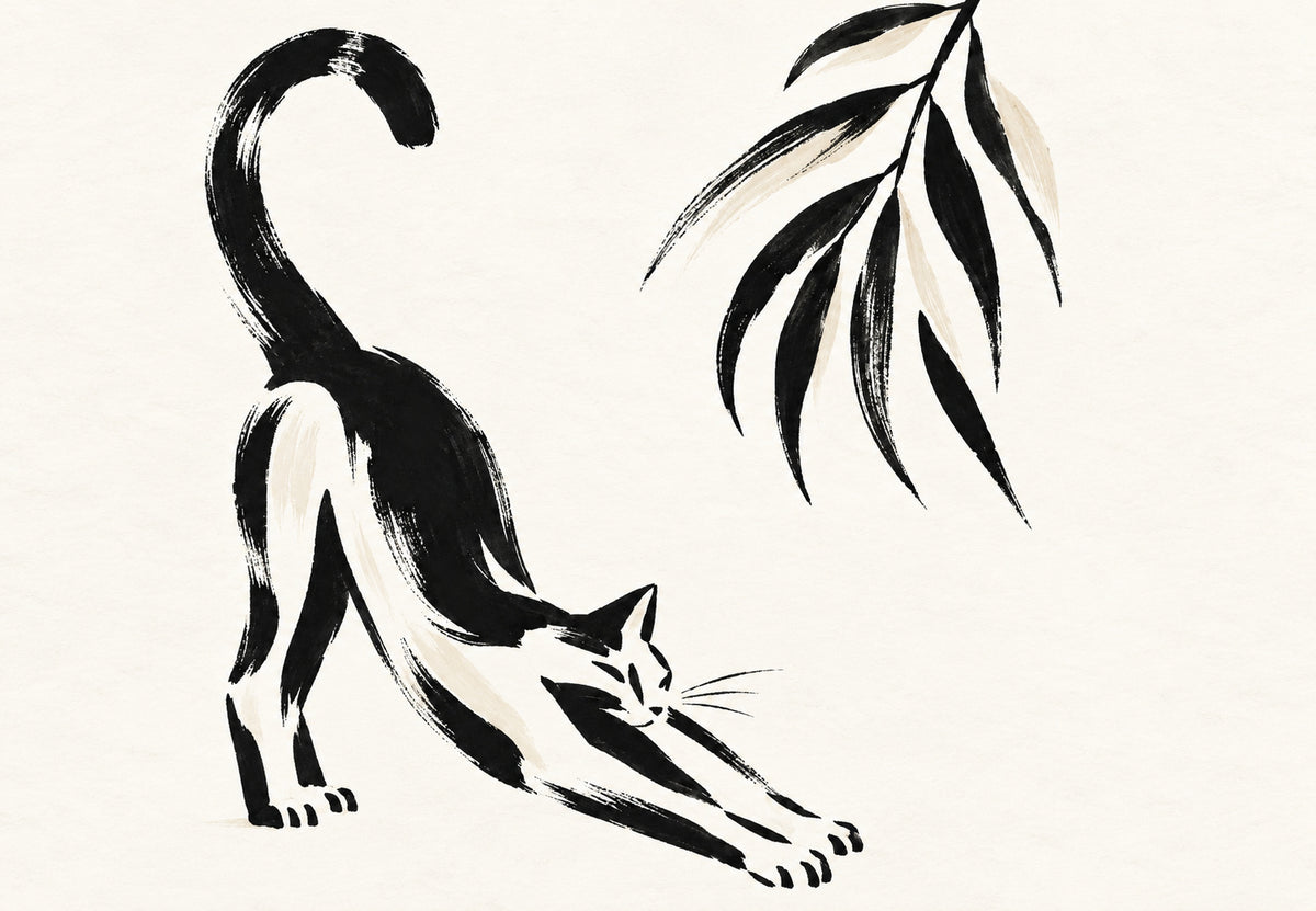 Le chat qui s'étire (Paysage)