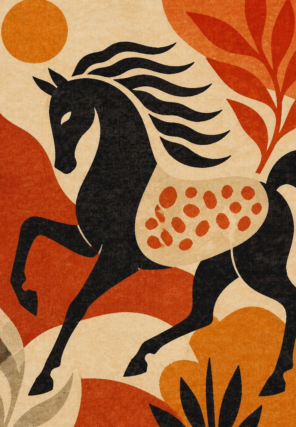 The Black Horse in the Orange Garden