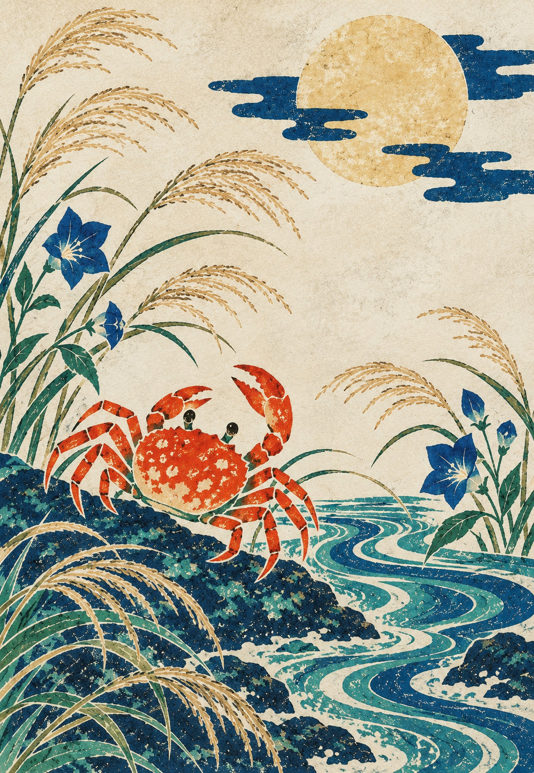 Die Krabbe und der Herbstmond