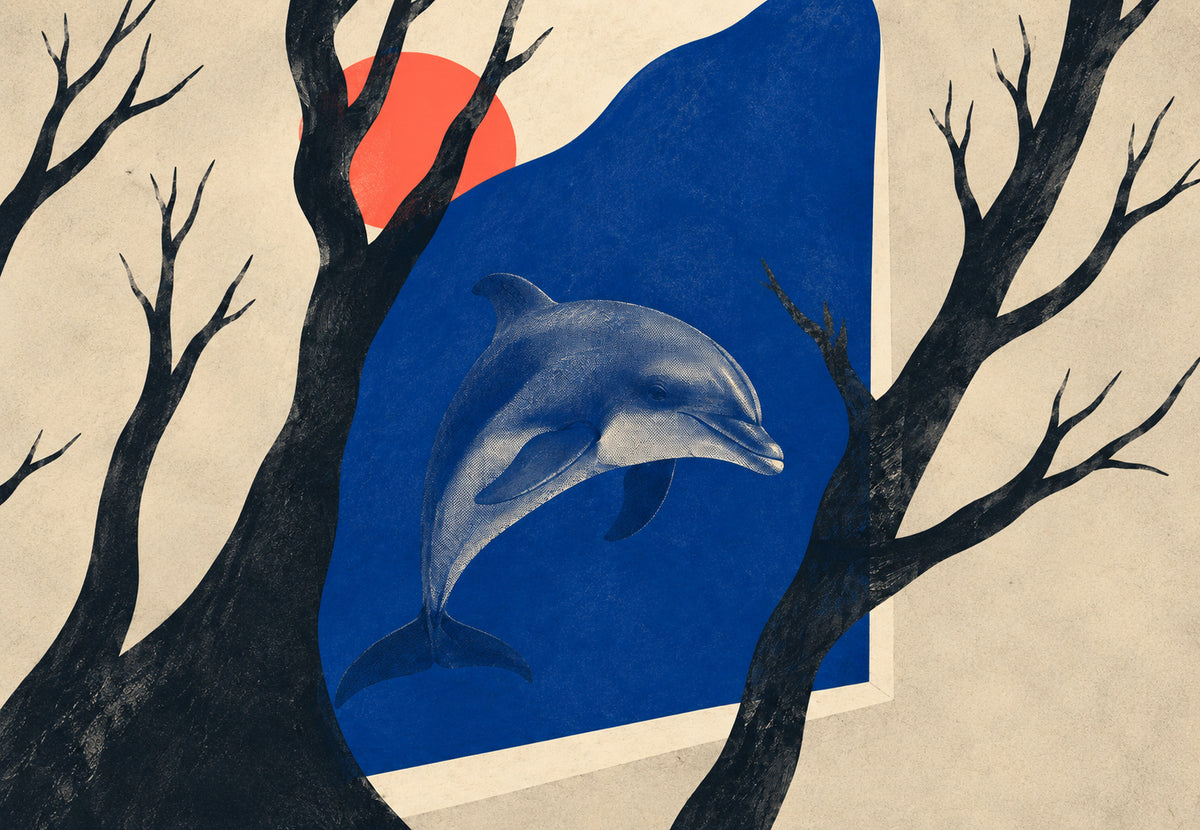 The Dolphin at Sunset (Landscape)