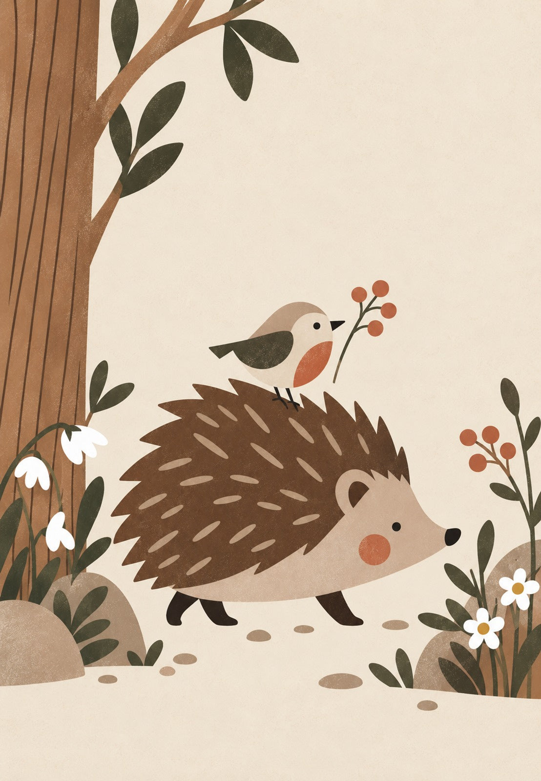 Der Igel und der Waldvogel