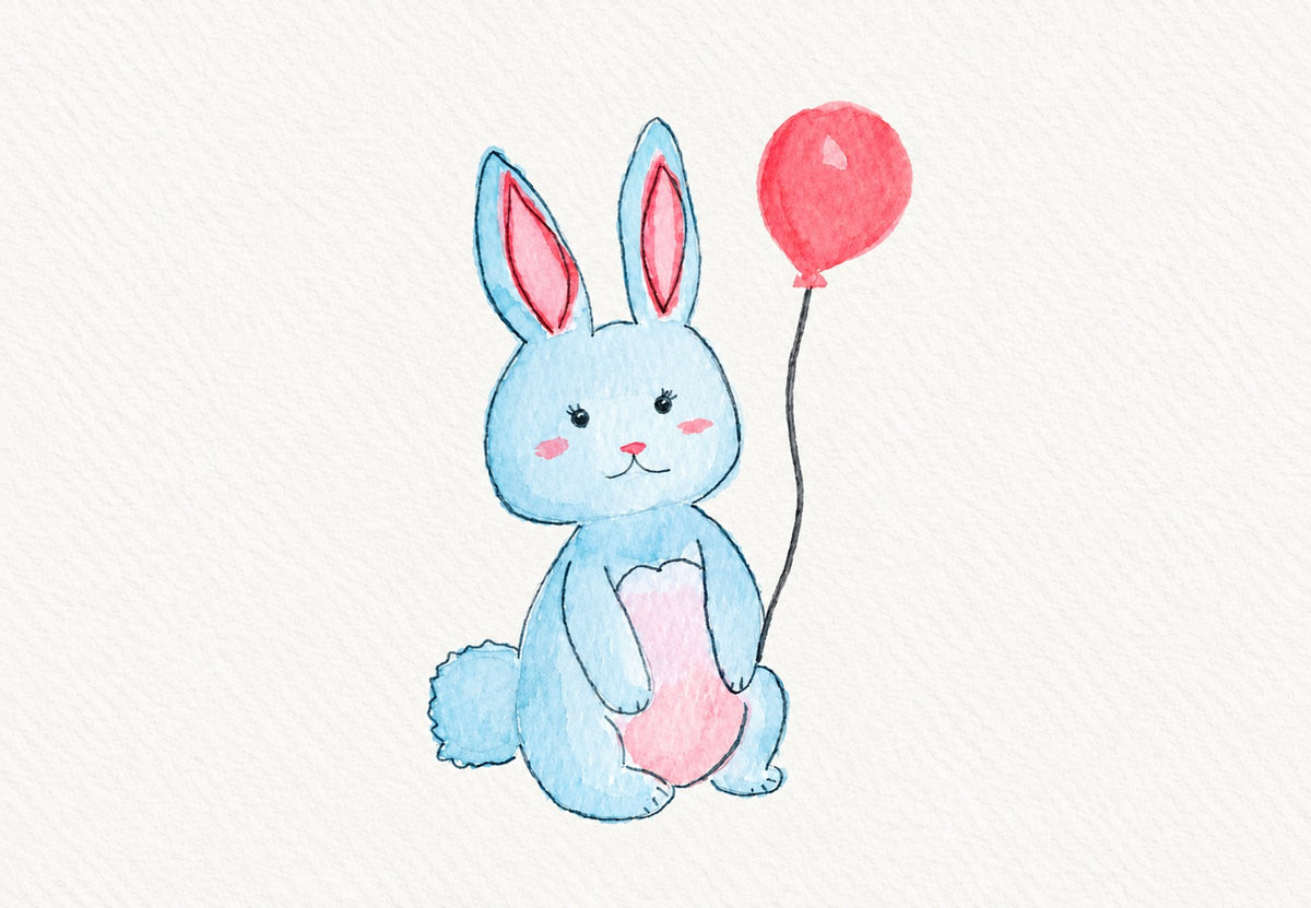The Rabbit with the Red Balloon (Landscape)