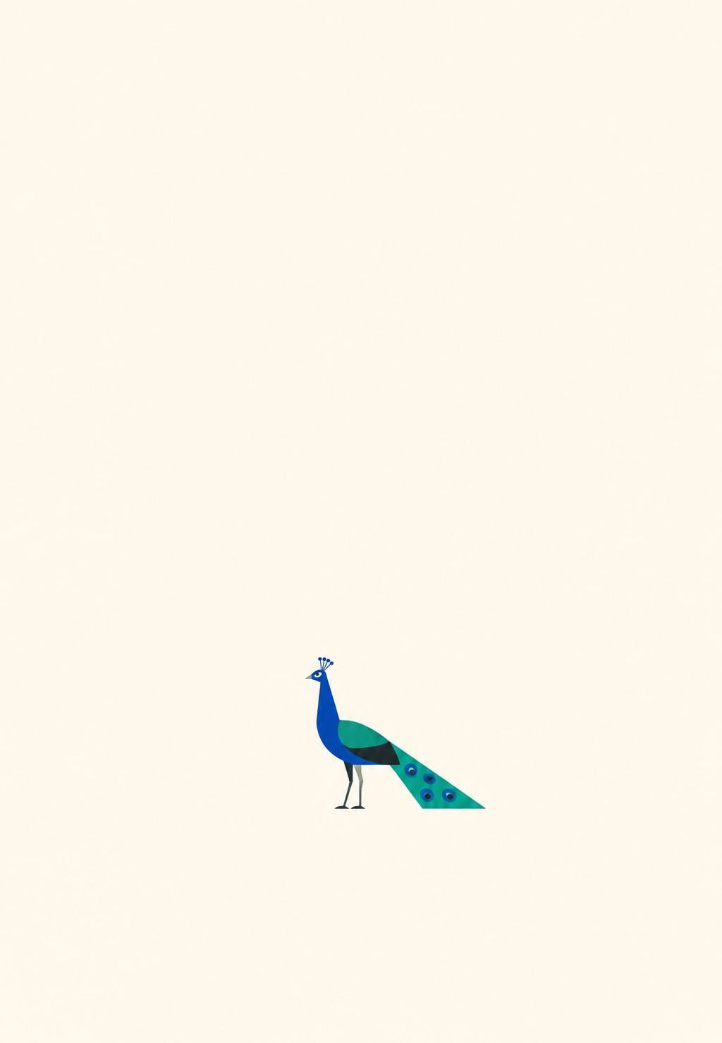 Der elegante Pfau