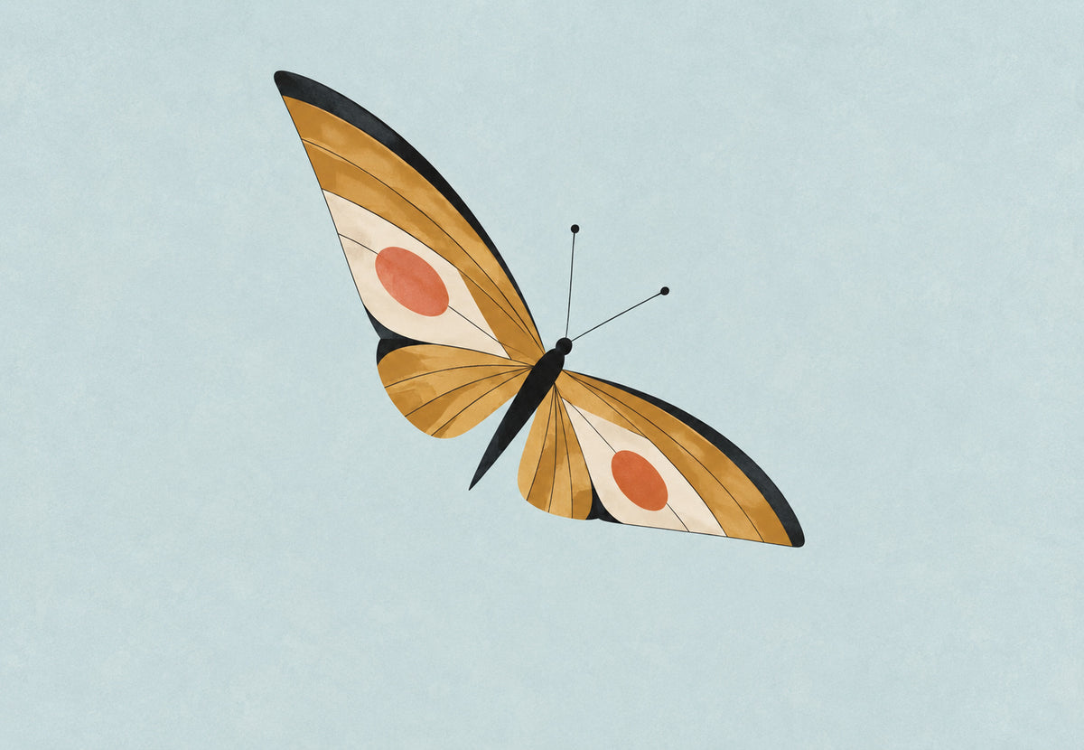 The Butterfly with Golden Wings (Landscape)