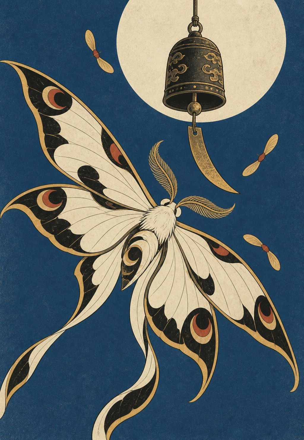A mariposa e o sino da lua