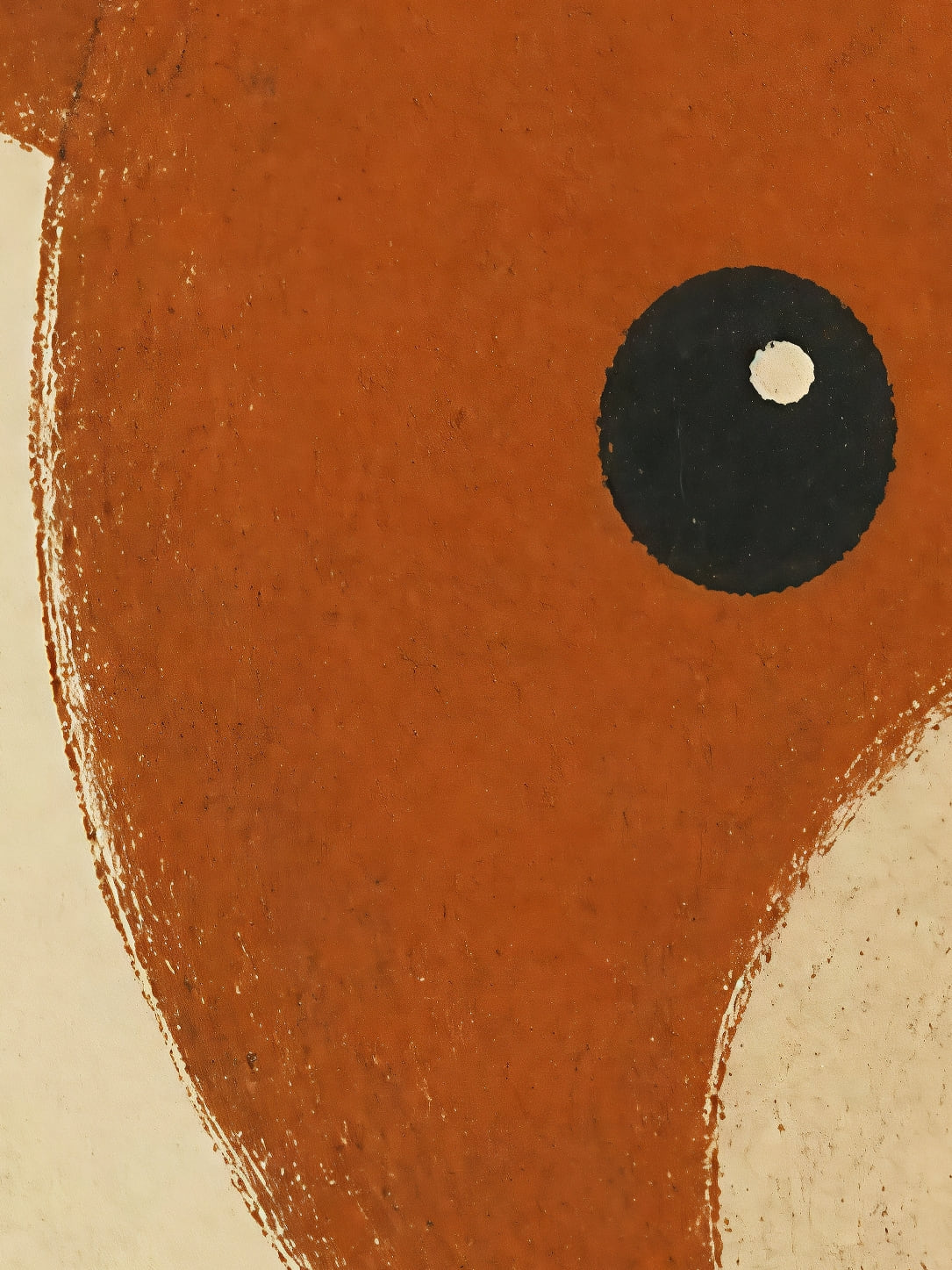 Detail a taille reelle du tirage, affiche animaux le regard de l ourson