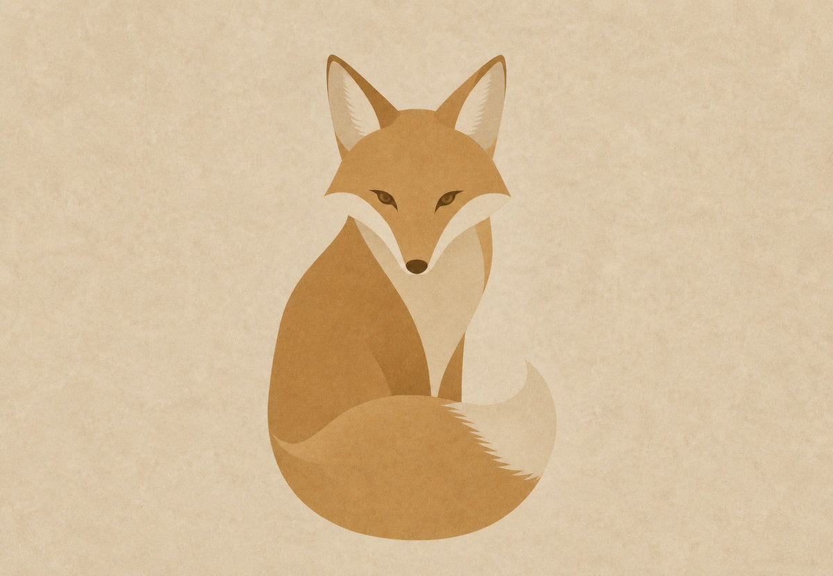 Der geduldige Fuchs (Querformat)