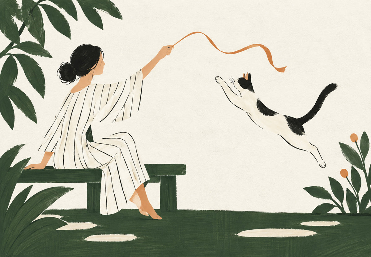 Le Ruban et le Chat (Paysage)