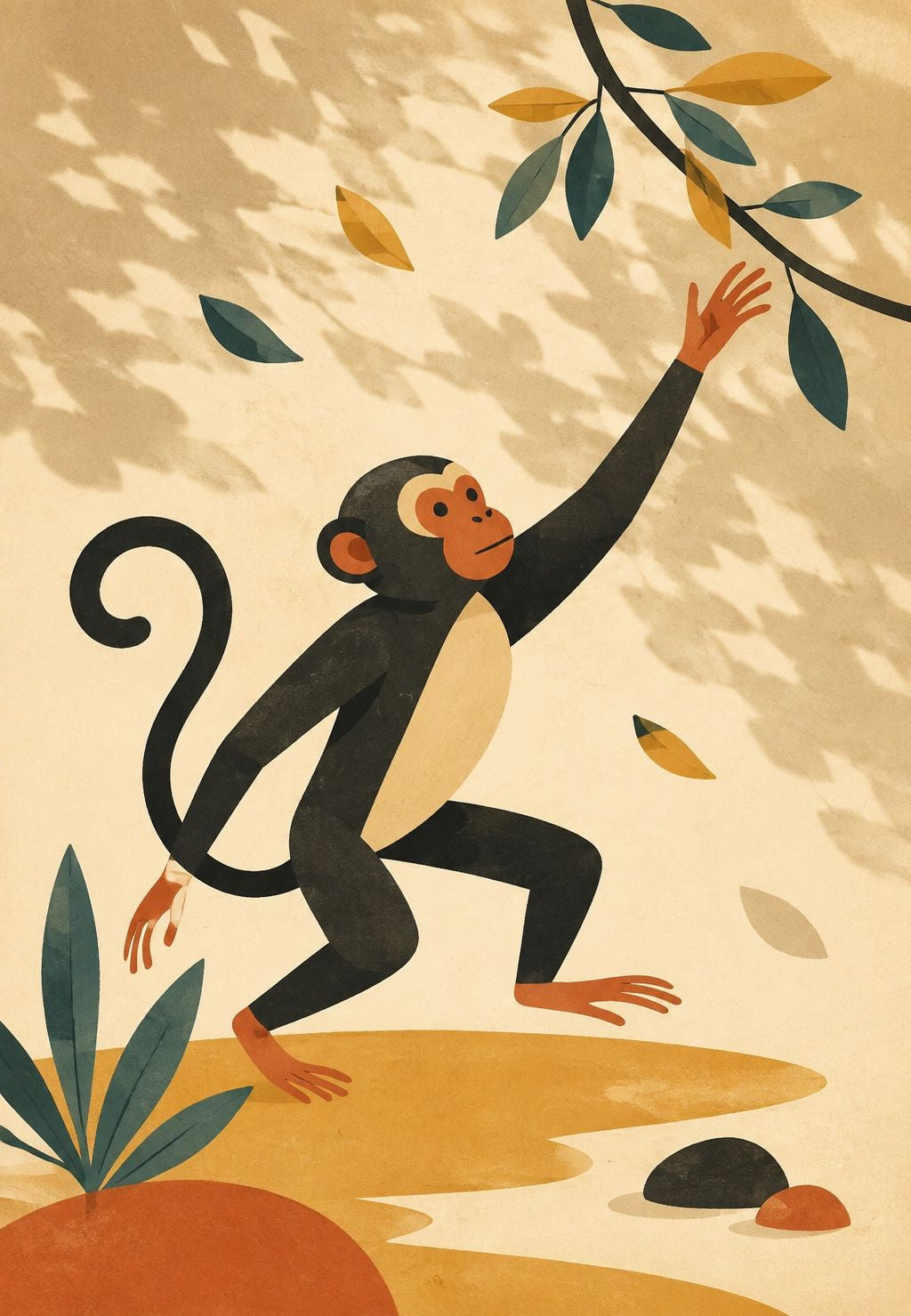 The Monkey and the Golden Leaves