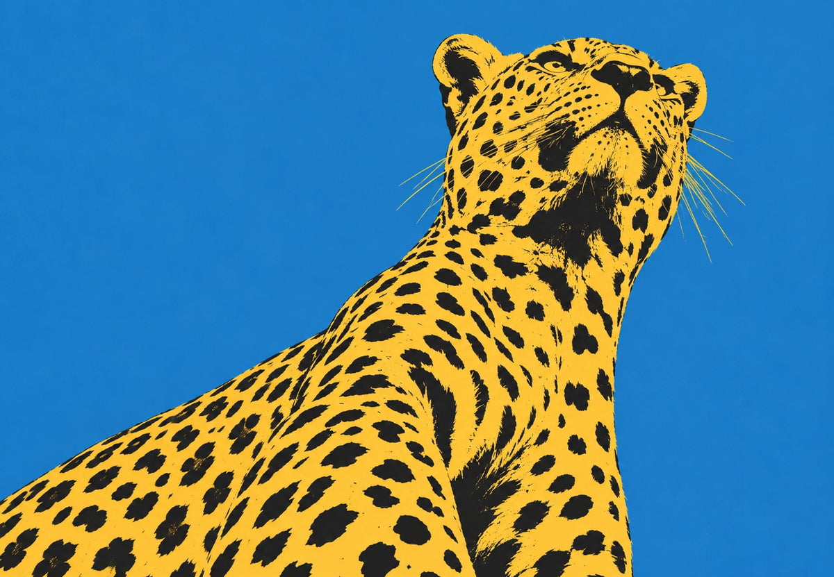 Leopardo a testa alzata (Orizzontale)