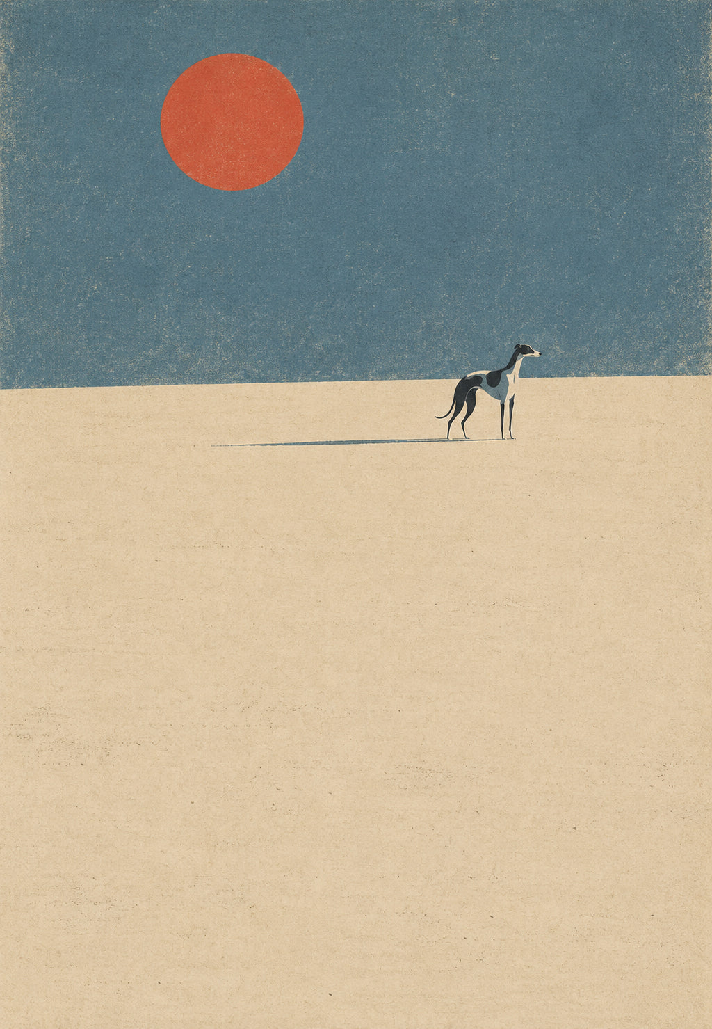 Greyhound Under the Red Sun