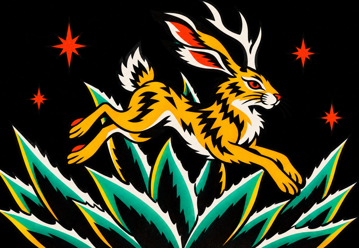 Hornad hare under stjärnorna (Liggande)