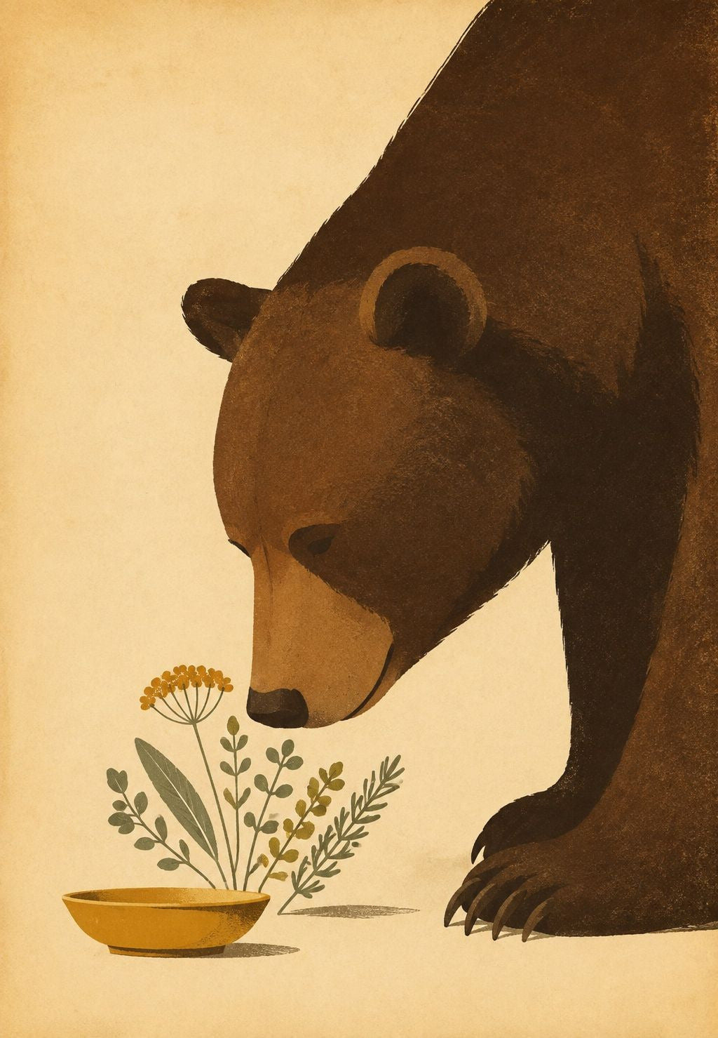 Bear at the Flower Bowl