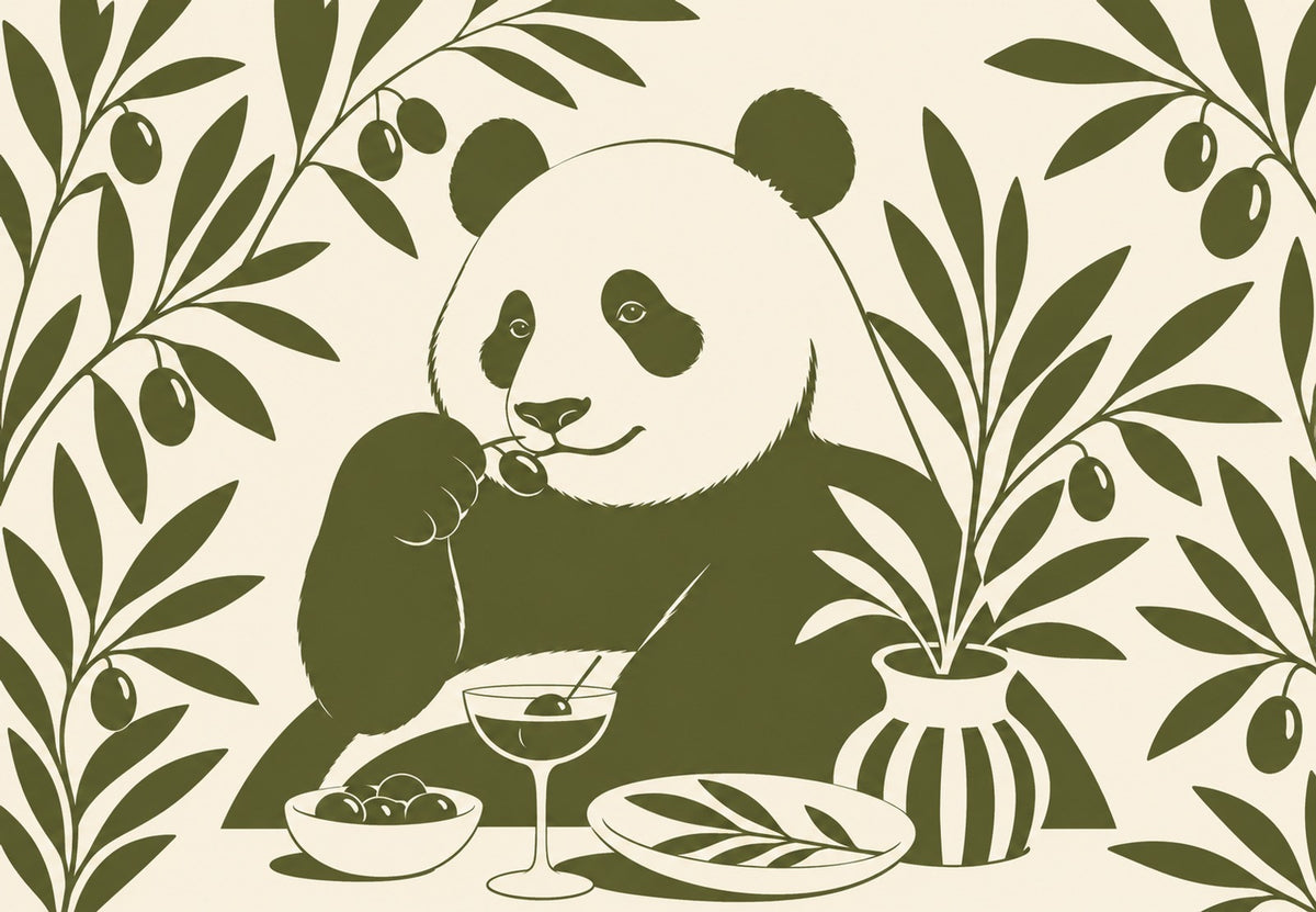 Panda v čase aperitivu (Na šířku)