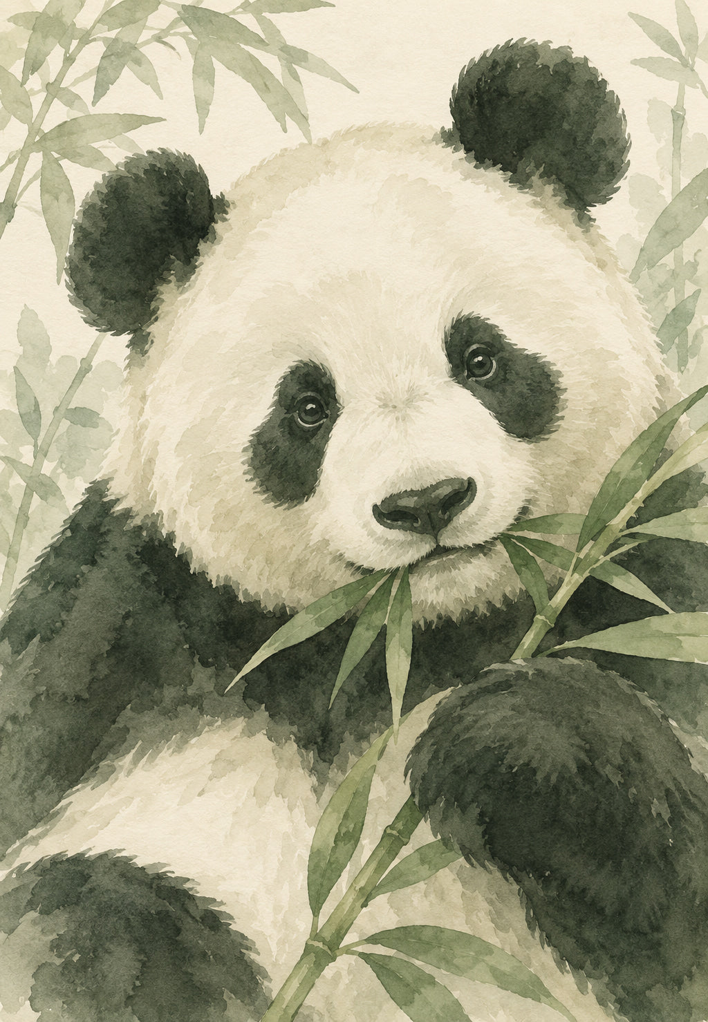 Panda with Bamboo